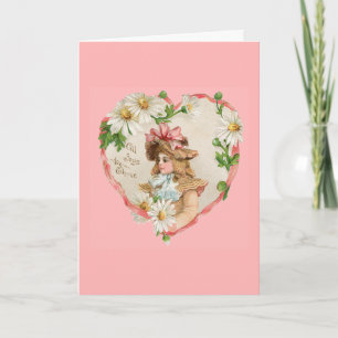 Vintage Valentine Heart Card