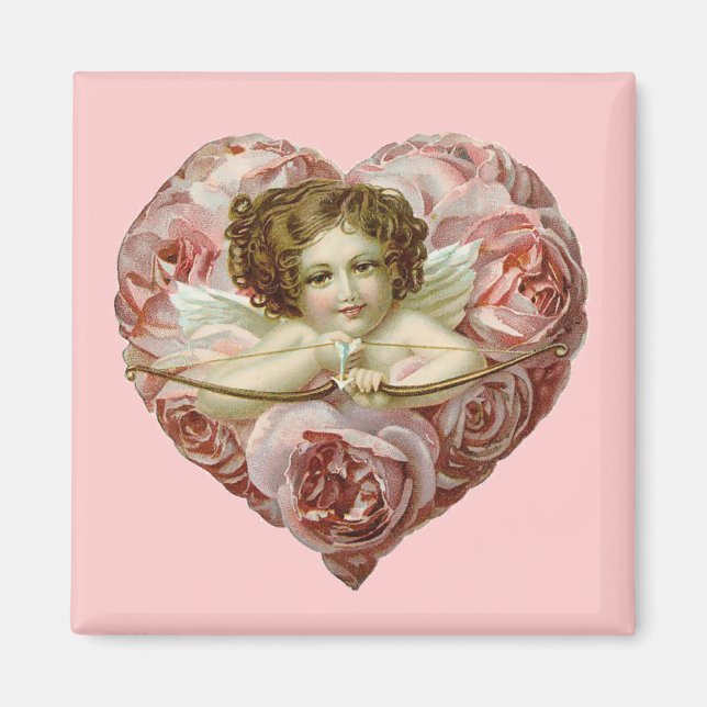 Vintage Valentine Heart Magnet (Front)