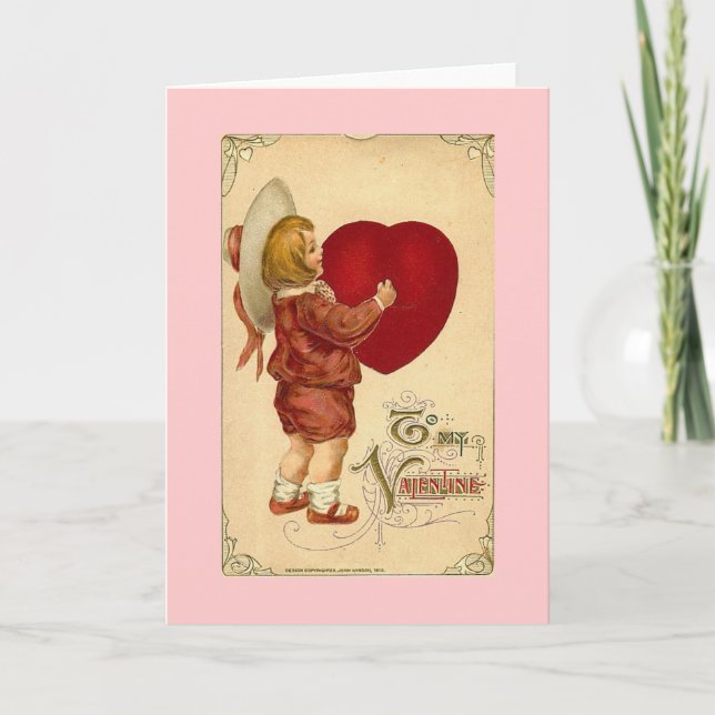 Vintage Valentine Holiday Card (Front)