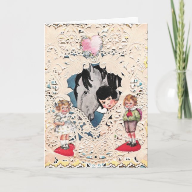 Vintage Valentine Holiday Card (Front)