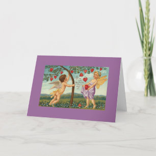 Vintage Valentine Holiday Card