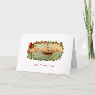 Vintage Valentine - Love Boat, Holiday Card
