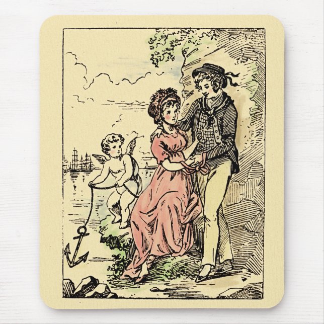 Vintage Valentine Mouse Mat (Front)