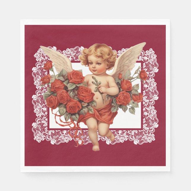 Vintage Valentine  Napkin (Front)