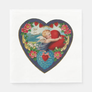Vintage Valentine  Napkin