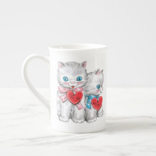 Vintage Valentine optional custom name mug