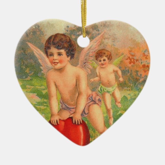 Vintage Valentine Ornament (Front)