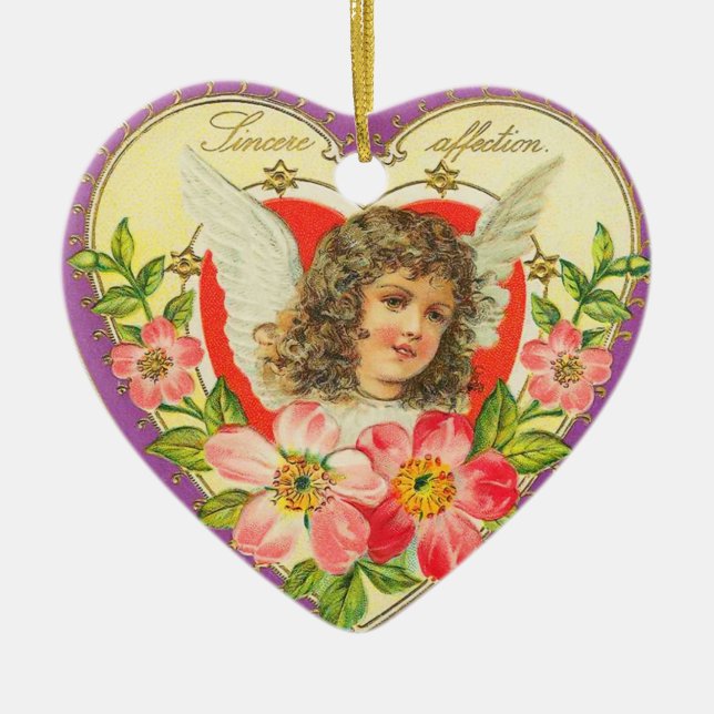 Vintage Valentine Ornament (Front)