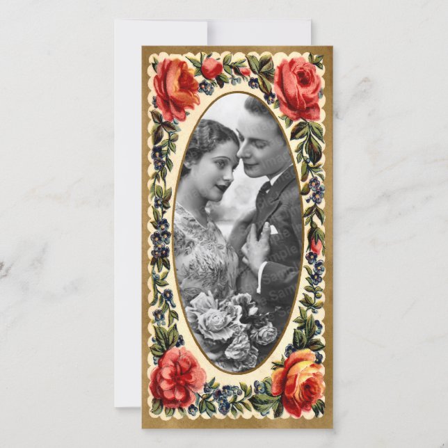 Vintage Valentine Photo Card (Front)