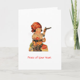 Vintage Valentine - Pirate of Your Heart, Holiday Card