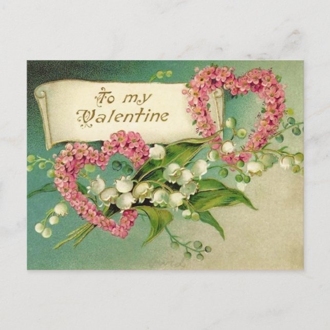 Vintage Valentine Postcard (Front)
