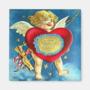 Vintage Valentine Postcard Magnet