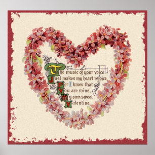 Vintage Valentine Poster