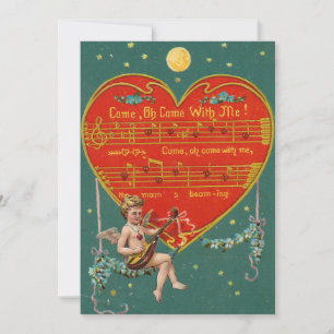 Vintage Valentine’s Day Cherub Holiday Card