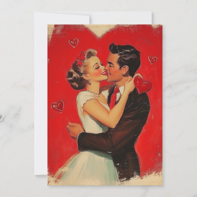 Vintage Valentine’s Day Holiday Card (Front)