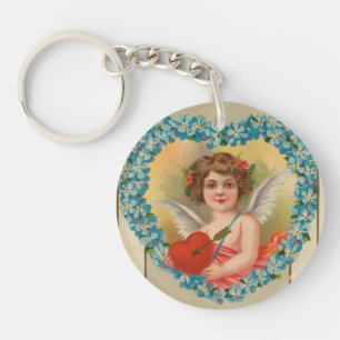 Vintage Valentine, Stecher Litho Company, ca. 1910 Key Ring