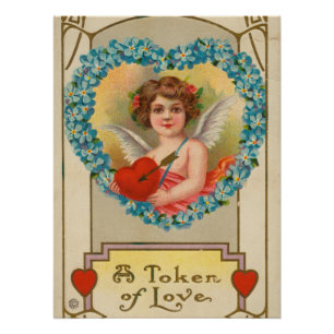 Vintage Valentine, Stecher Litho Company, ca. 1910 Poster