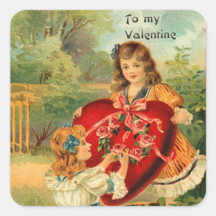 Vintage Valentine Stickers
