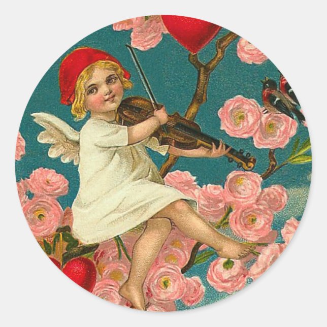 Vintage Valentine Stickers (Front)