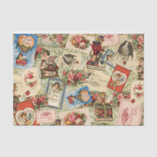 Vintage Valentine Tissue Paper