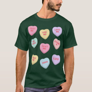 Vintage Valentines Day Candy Heart 2104 T-Shirt