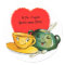 Vintage Valentine's Day Greeting Stickers