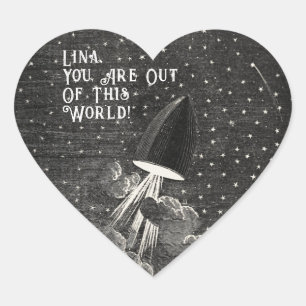 Vintage Valentines Day Heart Sticker