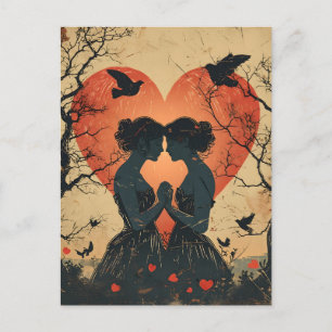 Vintage Valentine's Day LGBTQ Postcard