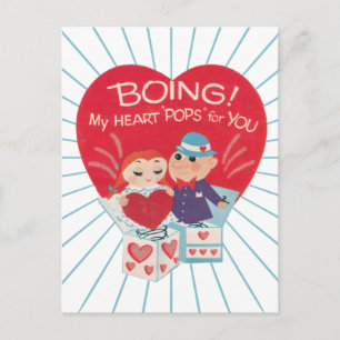 Vintage Valentines Day Post Card