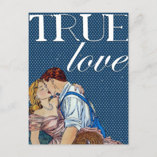 Vintage valentines day postcard