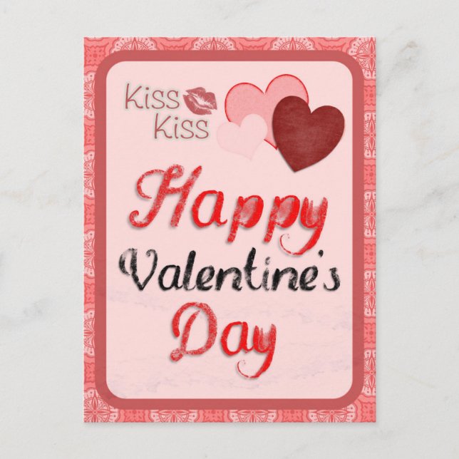  Vintage valentines day  postcard (Front)