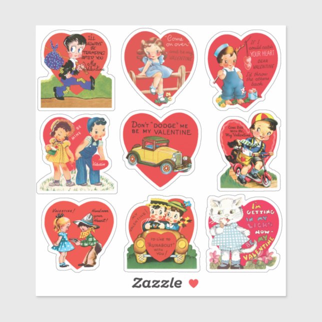 Vintage Valentine's Day, Retro Love and Romance (Sheet)