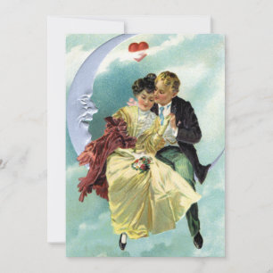 Vintage Valentine's Day Victorian Love and Romance Holiday Card