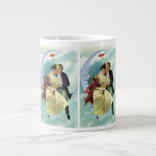 Vintage Valentine's Day Victorian Love and Romance Large Coffee Mug