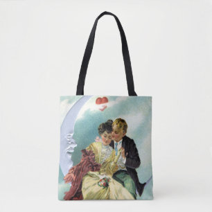 Vintage Valentine's Day Victorian Love and Romance Tote Bag