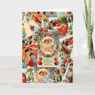 Vintage Valentines Holiday Card