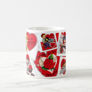 Vintage Valentines Mug for Teacher