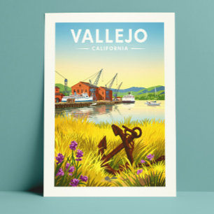 Vintage Vallejo California Postcard