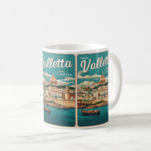 Vintage Valletta, Malta travel souvenirs and gifts Coffee Mug