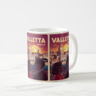 Vintage Valletta, Malta travel souvenirs and gifts Coffee Mug