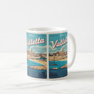 Vintage Valletta, Malta travel souvenirs and gifts Coffee Mug