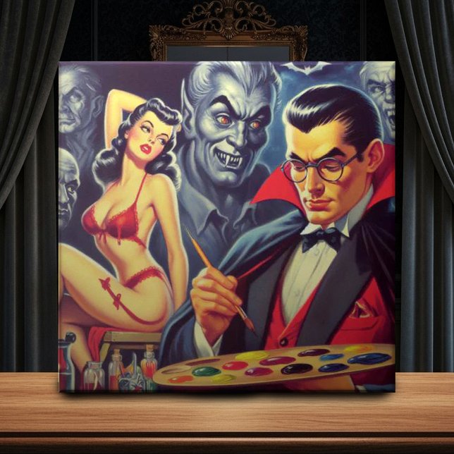 Vintage Vampire and Pin Up Tile (Creator Uploaded)