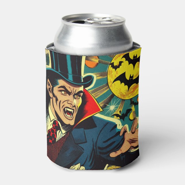 Vintage Vampire Comics Can Cooler (Can Front)