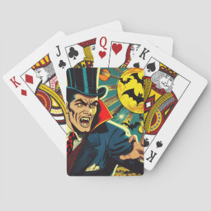Vintage Vampire Comics Playing Cards