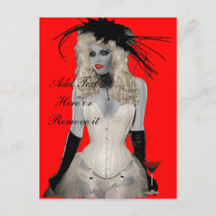 Vintage Vampire Post Card