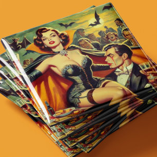 Vintage Vampire Woman Magnet