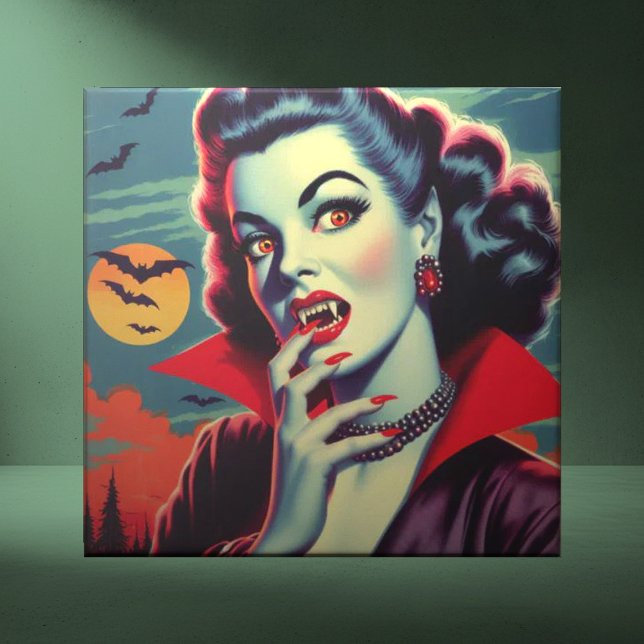 Vintage Vampire Woman Tile (Creator Uploaded)