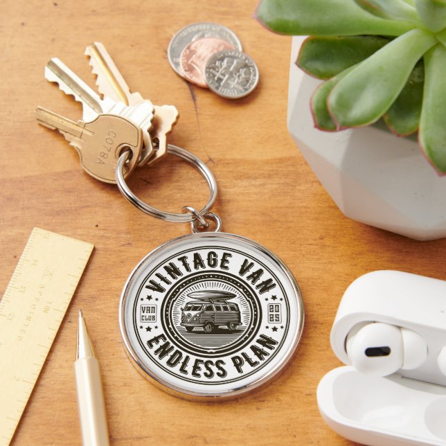 Vintage Van Endless Plan Key Ring (Desk)