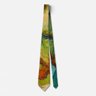 Vintage Van Gogh Aesthetic Art Satin Necktie