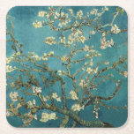 Vintage Van Gogh Almond Blossom Square Paper Coaster<br><div class="desc">Incorporated in the design on this product is an appealing print of "Almond Blossom" an oil on canvas painting created in 1890 by Vincent van Gogh. Vincent van Gogh (1853 – 1890) was a Dutch Post-Impressionist painter who in just over a decade created approximately 2, 100 paintings including about 860...</div>